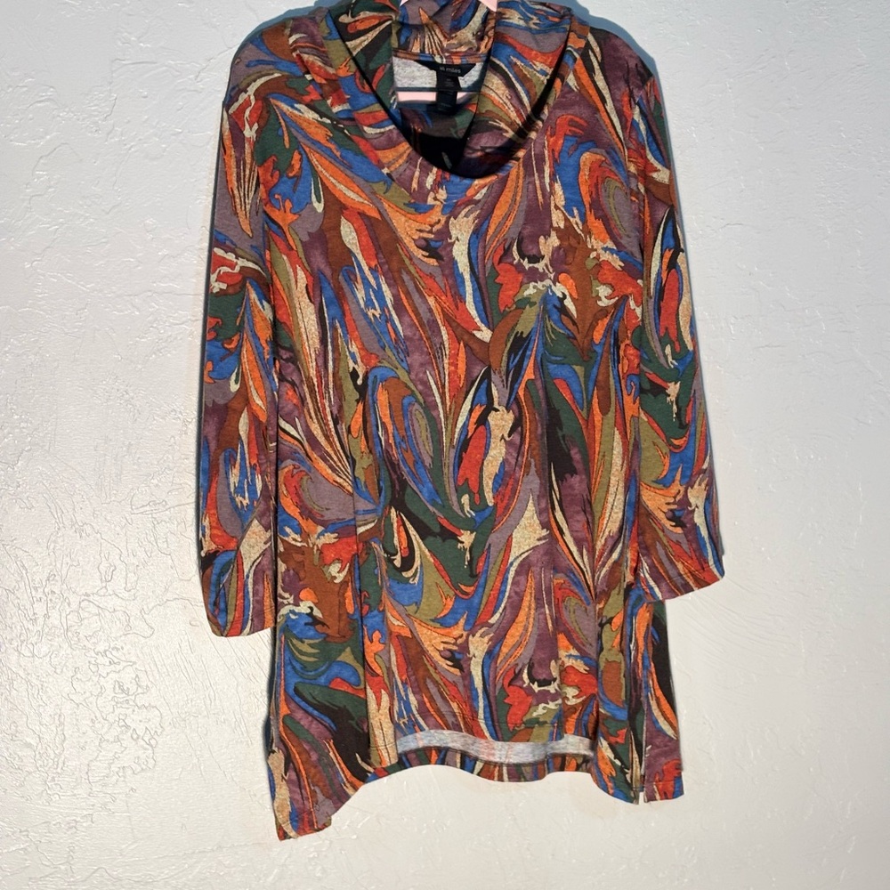 Ali Miles Multicolor Abstract Tunic